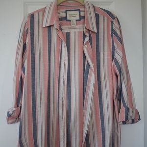 Multicolor button down shirt